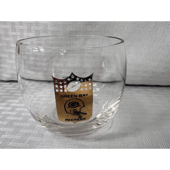 Green Bay Packers NFLP Vintage Glasses  (4)-2 1967 High Balls & 2 1968 Roly Poly - Picture 10 of 16